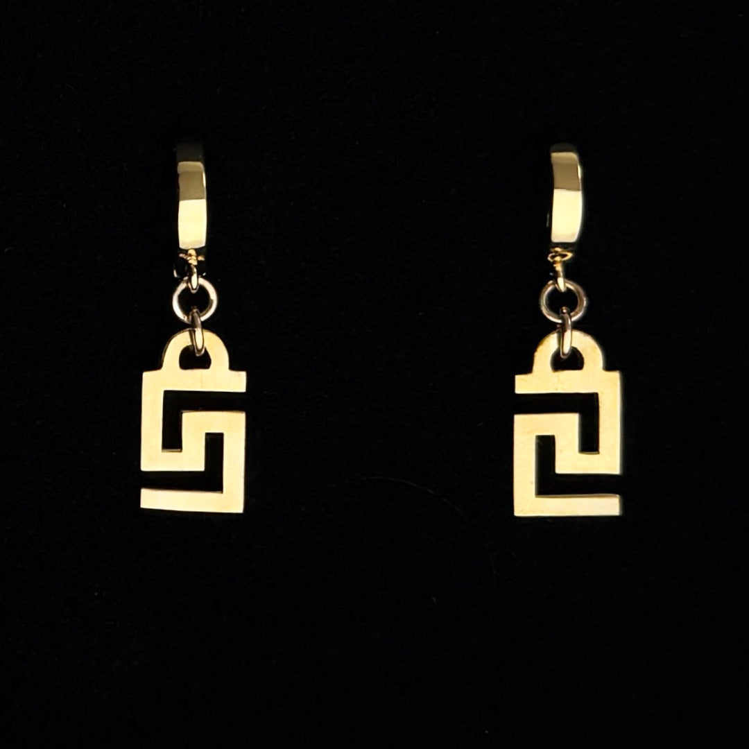 Gold Logo Earrings