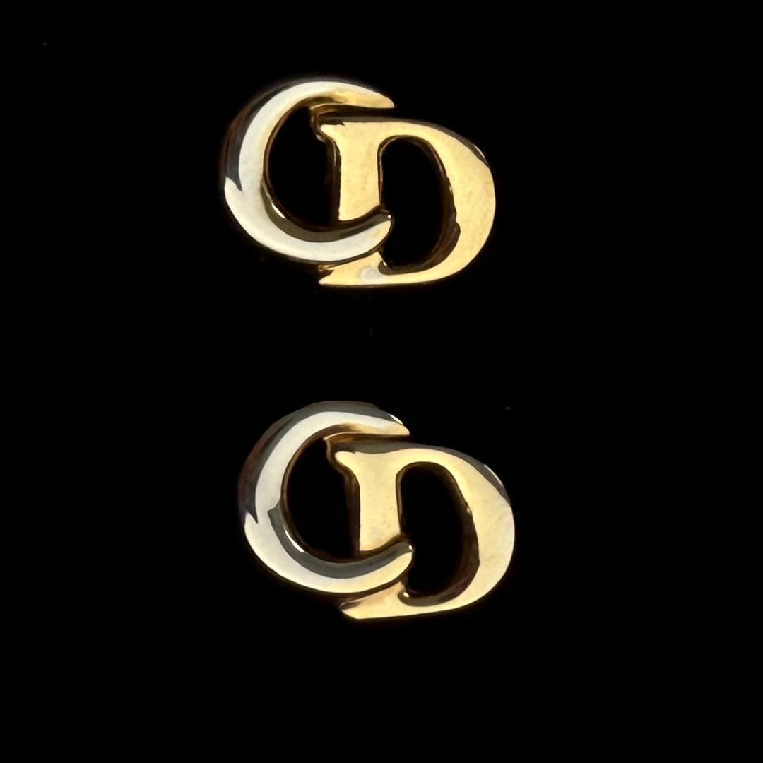 2 Tone Gold Logo Cufflinks