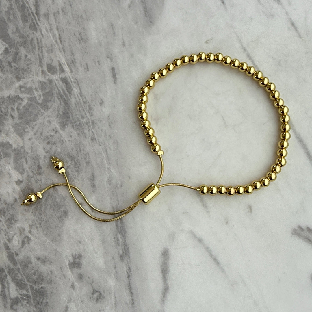 Gold Beaded Bracelet