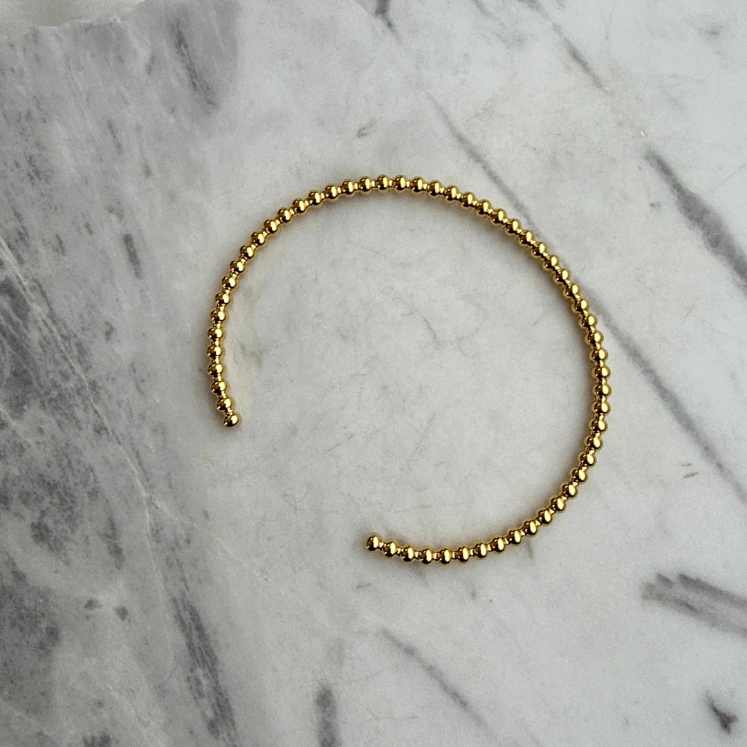 Gold Bubble Cuff Bracelet