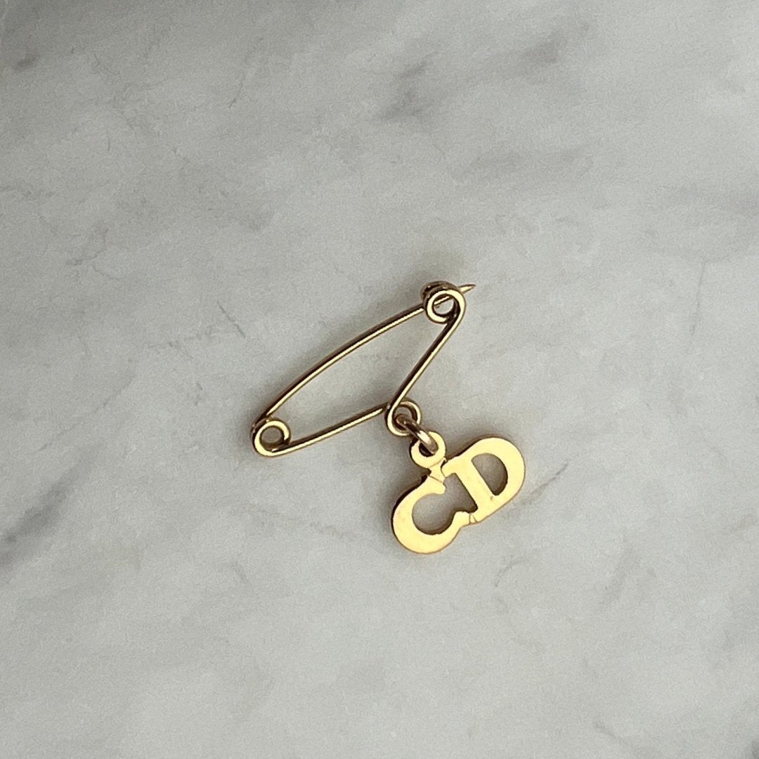 Mini Gold Logo Brooch