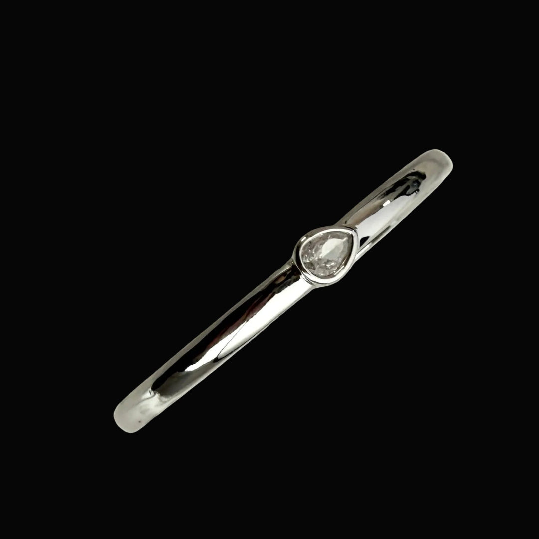 Silver CZ Cuff Bracelet