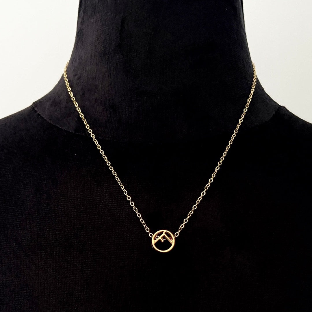 Small Gold Logo Necklace