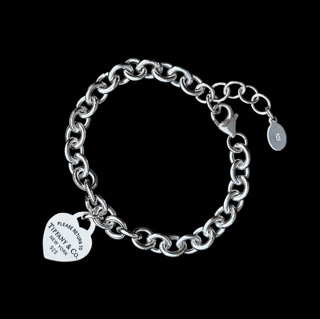 Silver Heart Bracelet