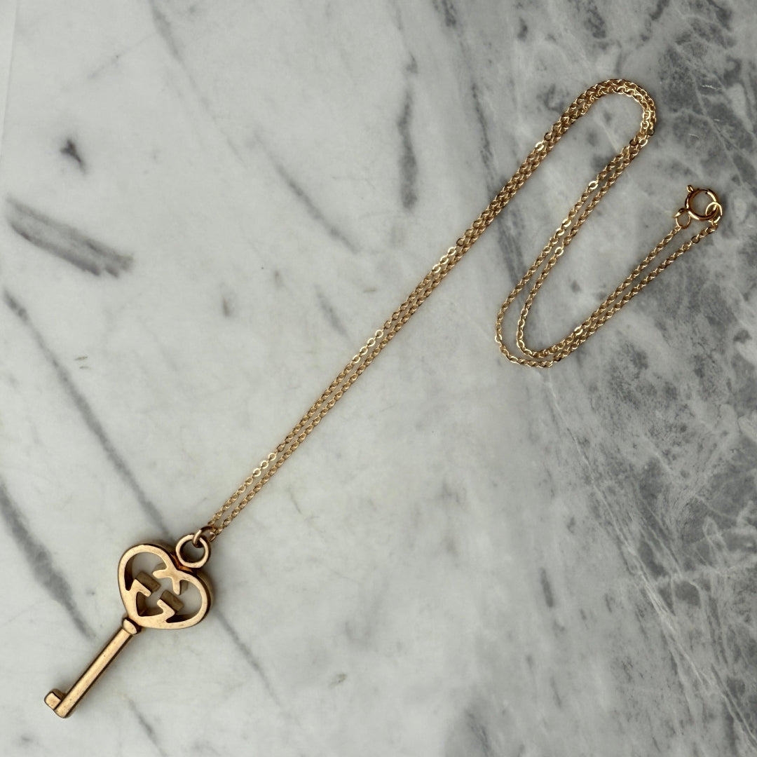 Heart Key Necklace