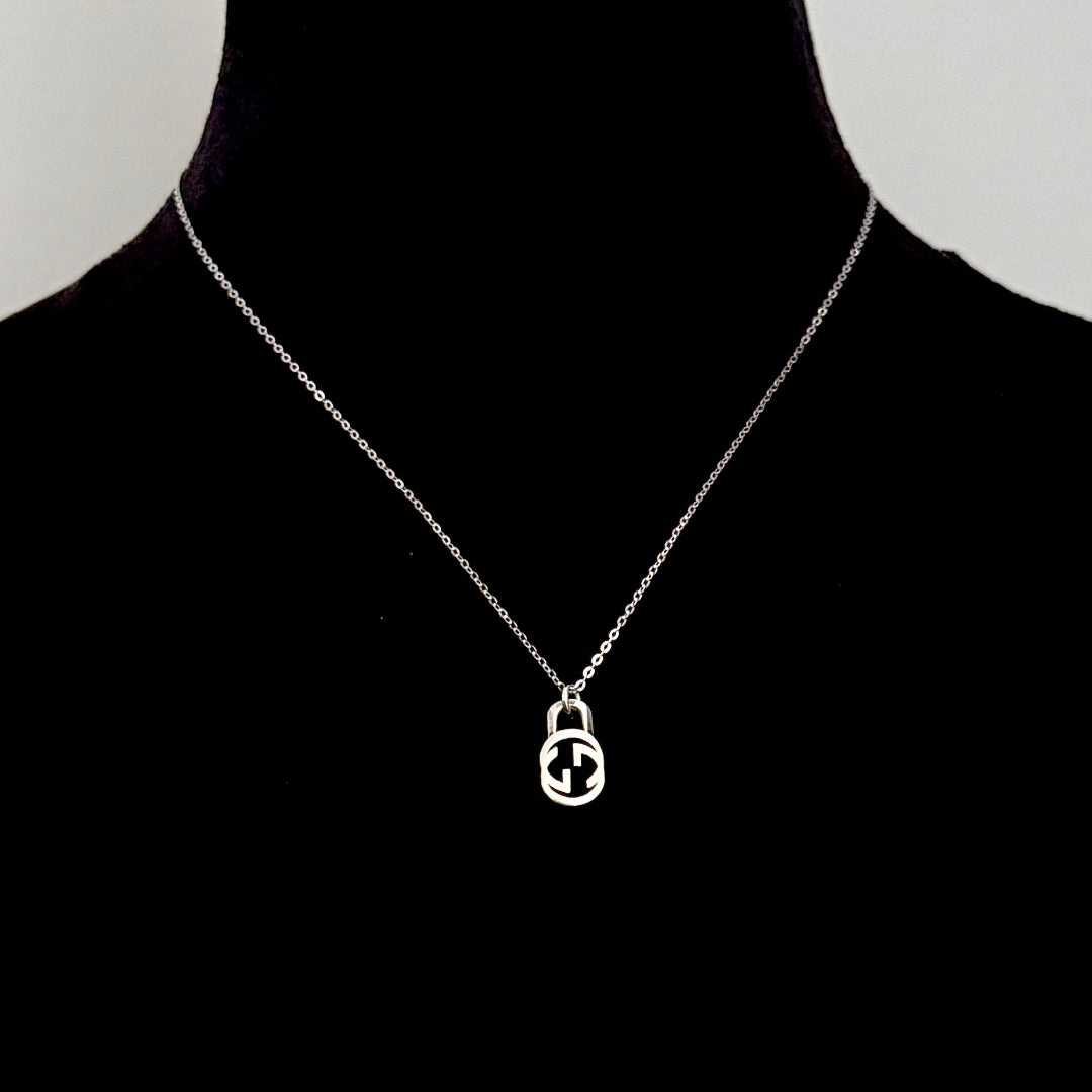 Small Silver Logo Necklace