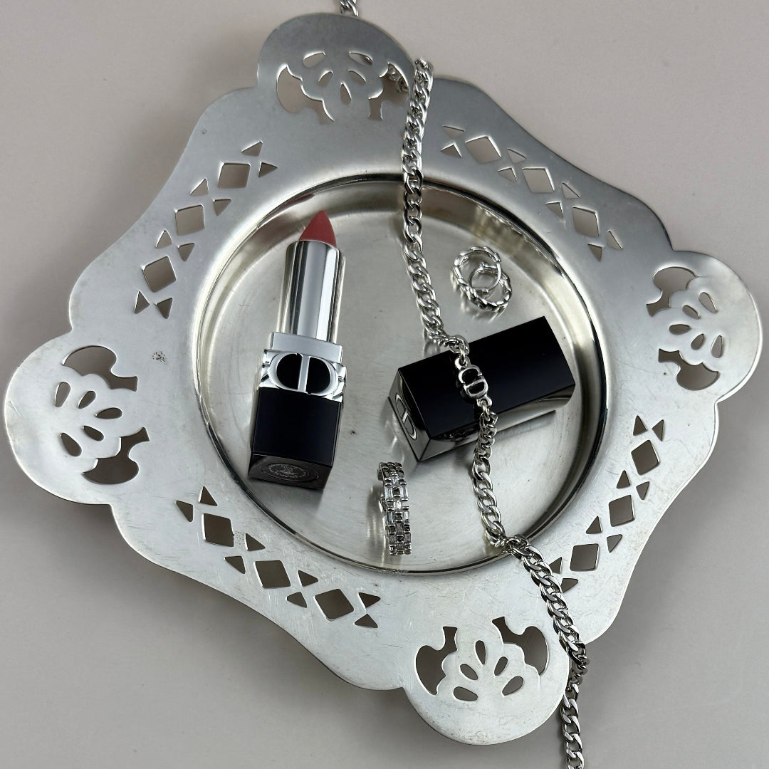 Silver Curb Chain Earrings