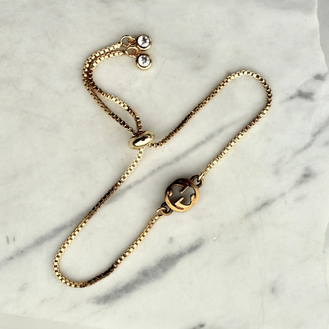 Small Gold Logo Bracelet