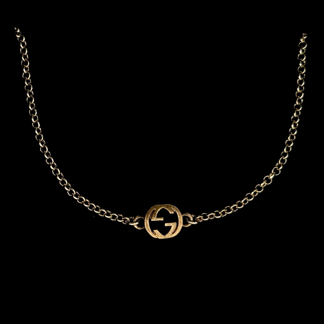 Small Gold Logo Necklace