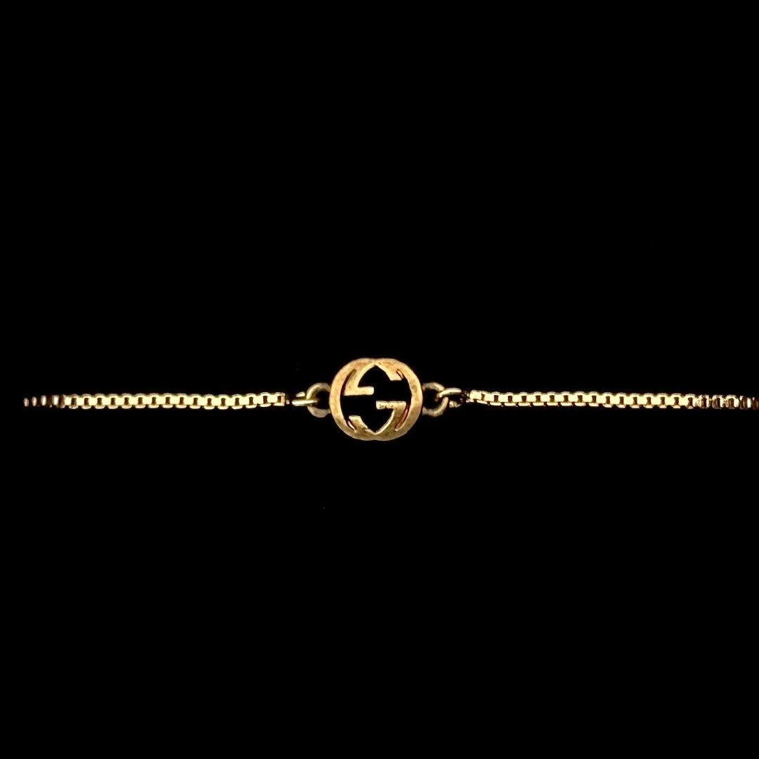 Small Gold Logo Bracelet
