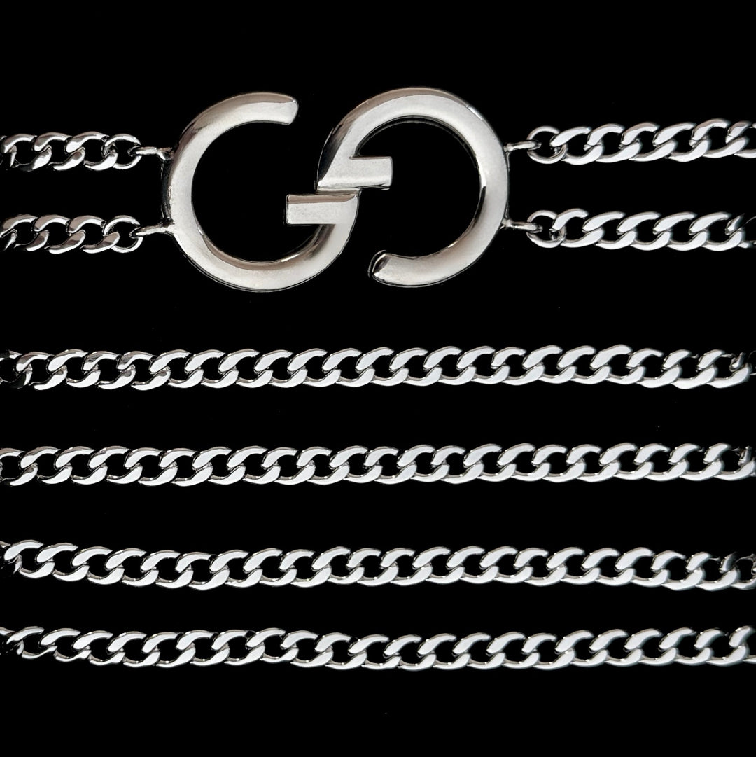 Silver Logo Belt