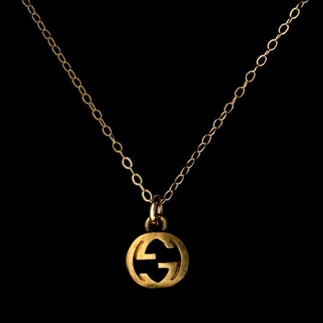 Small Gold Logo Necklace