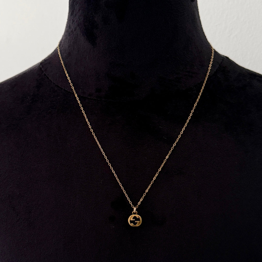 Small Gold Logo Necklace