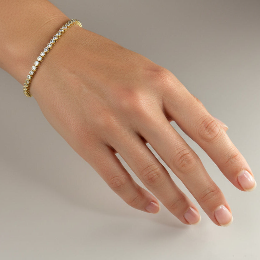 Gold Tennis Bracelet