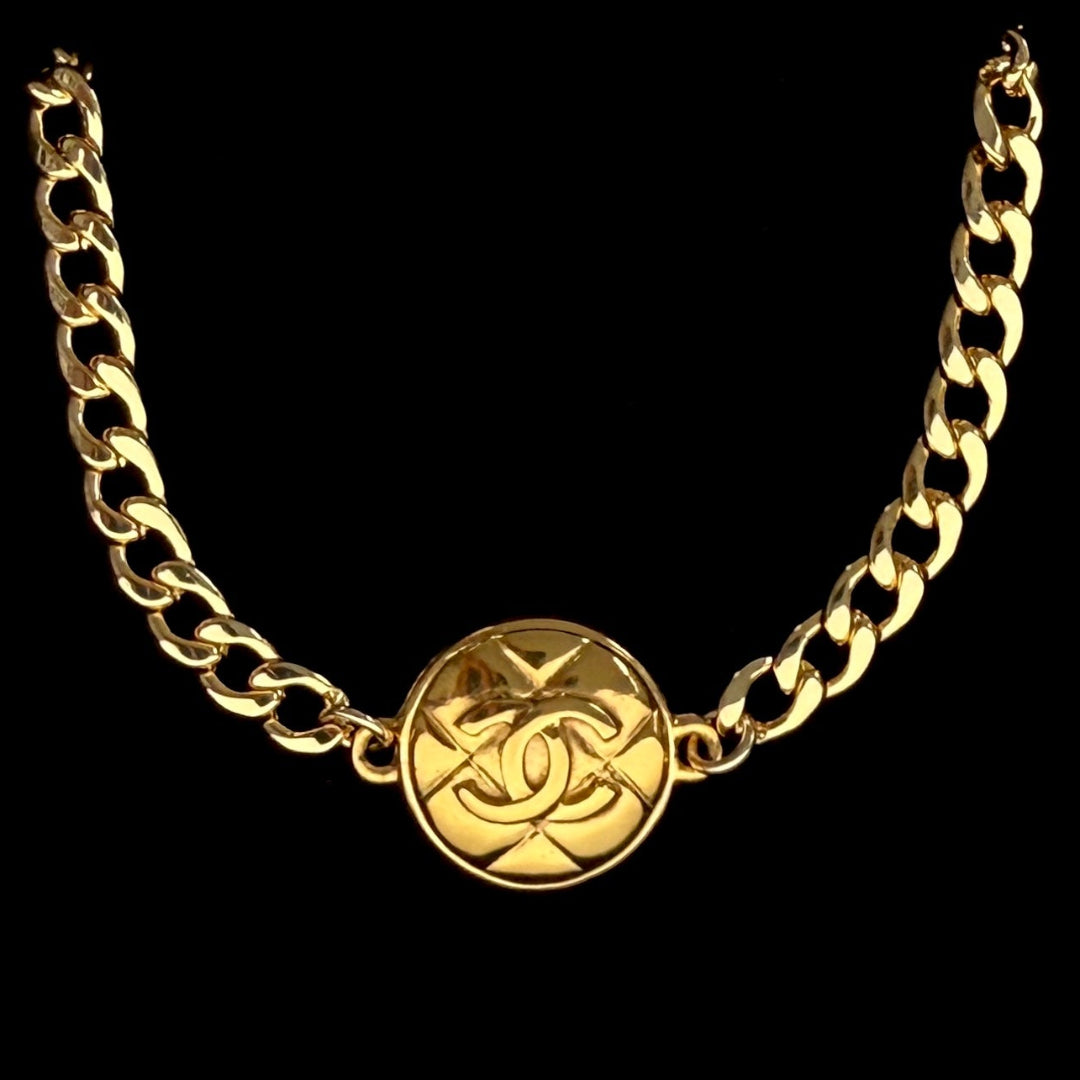 Gold Quilted Choker