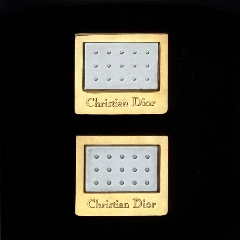 Dotty Gold & Silver Logo Cufflinks