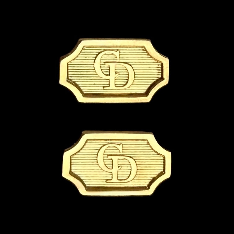 Classic Gold Logo Cufflinks