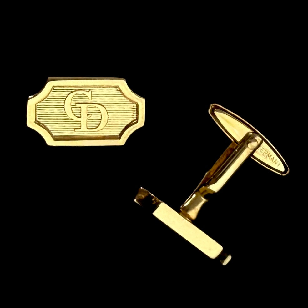 Classic Gold Logo Cufflinks