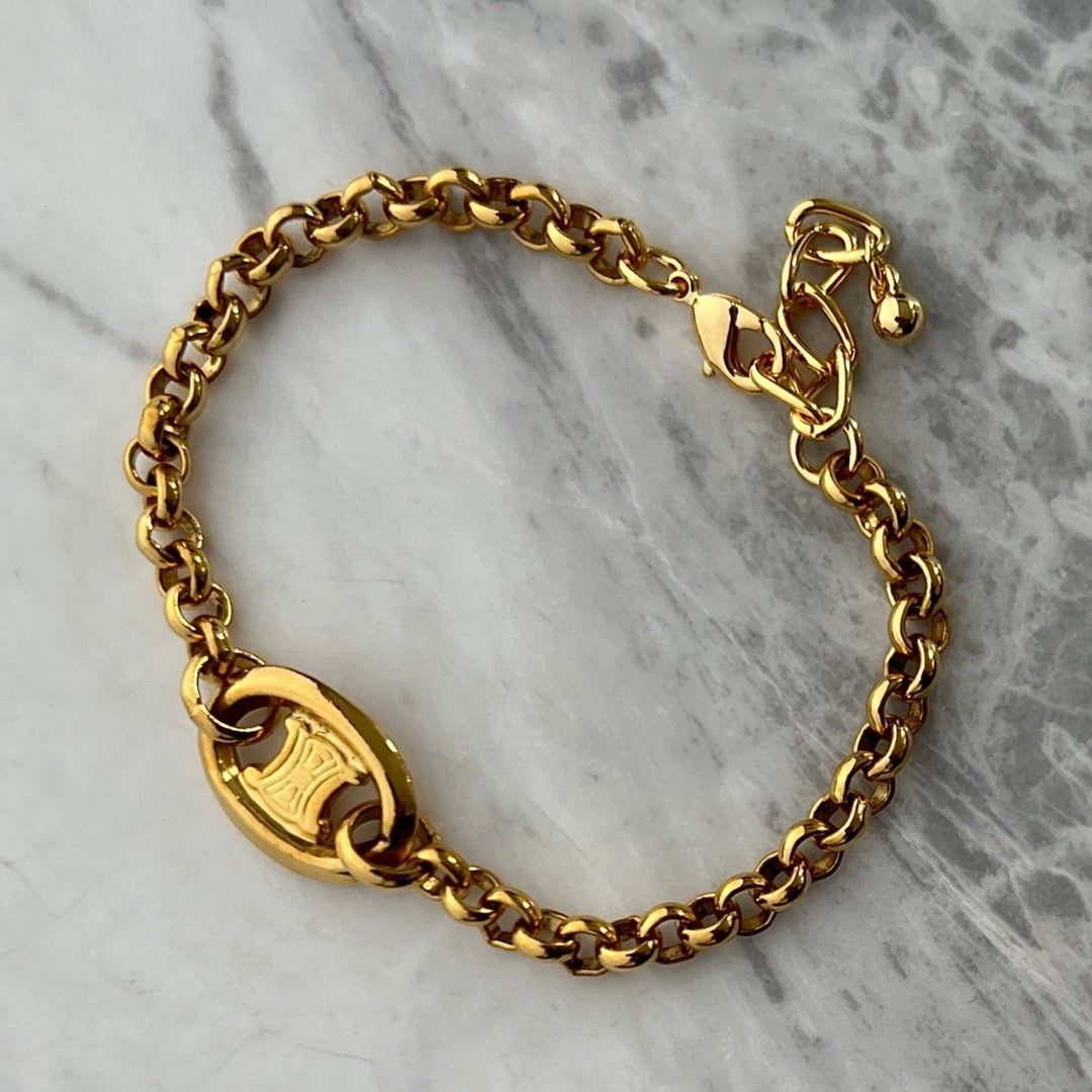 Gold Logo Bracelet
