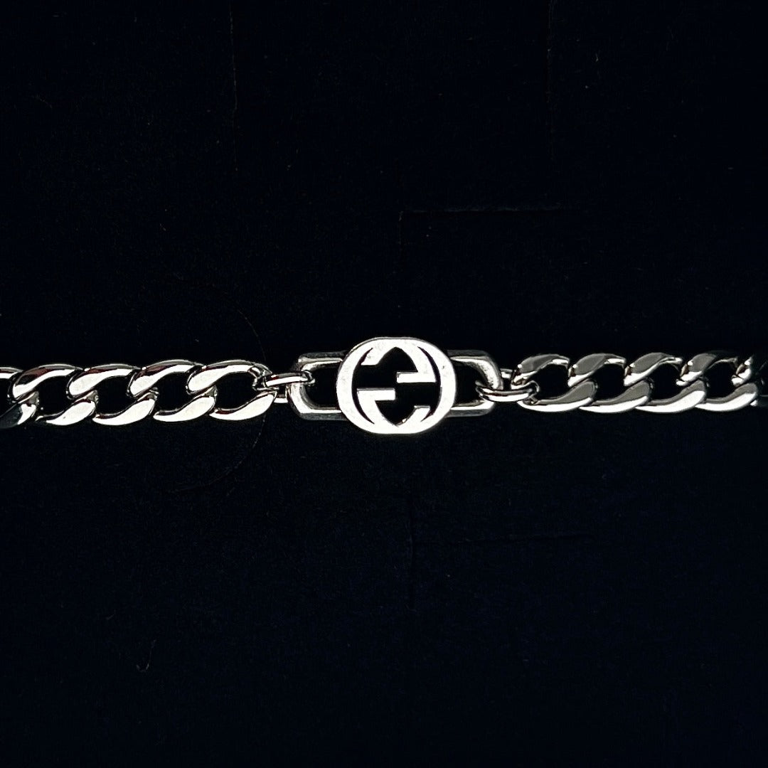 Small Silver Logo Bracelet