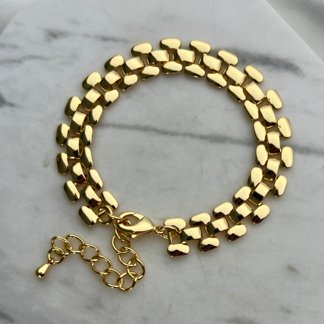 Gold Panther Bracelet