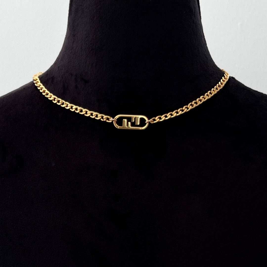 Small Gold Cuban Choker