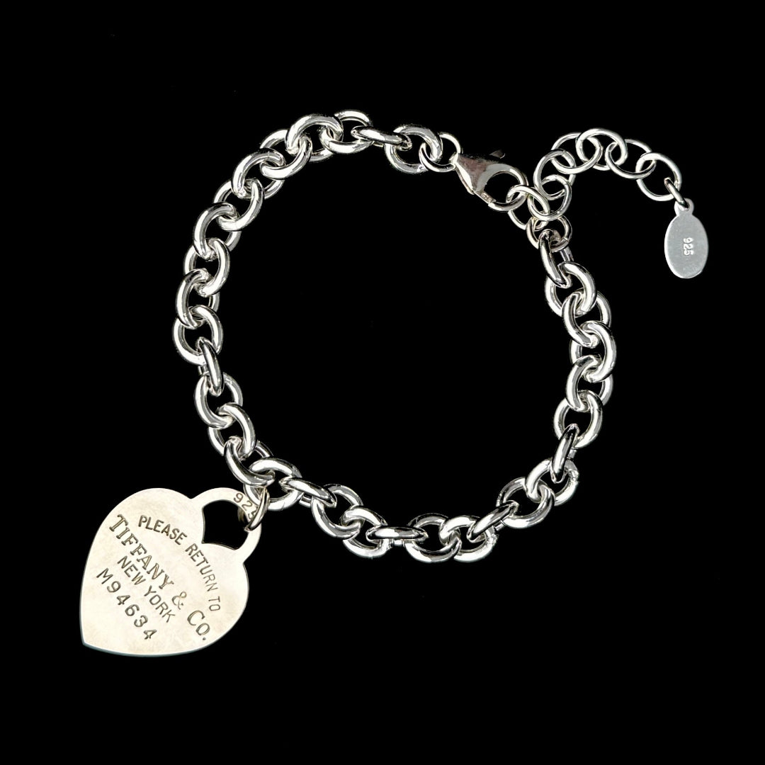 Silver Heart Bracelet