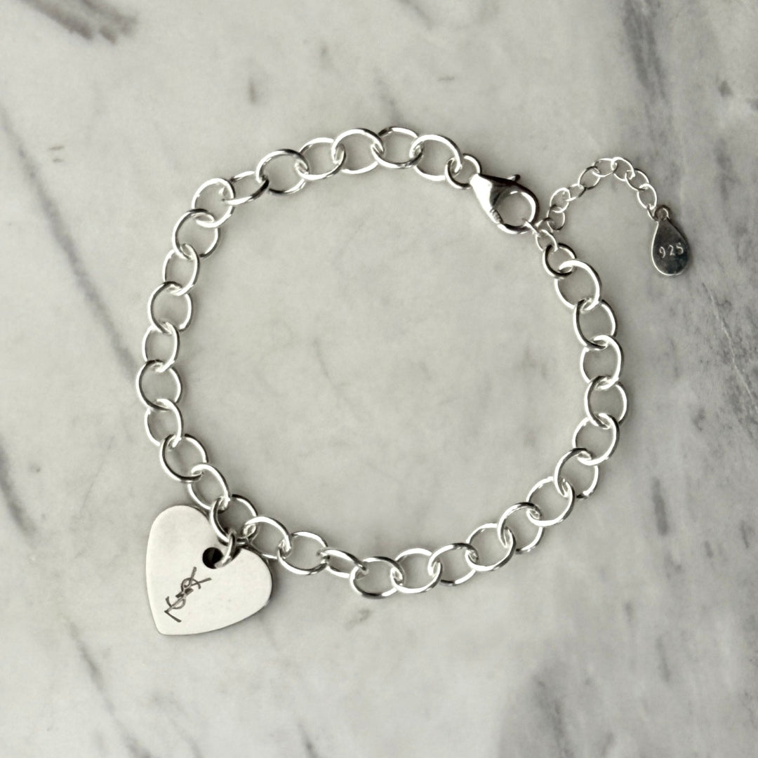 Silver Heart Bracelet