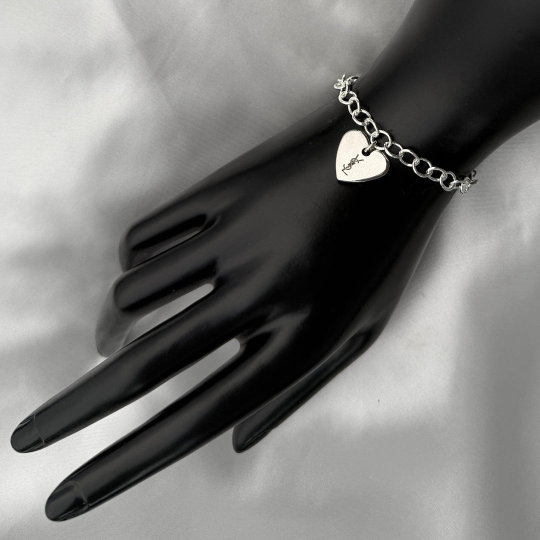Silver Heart Bracelet