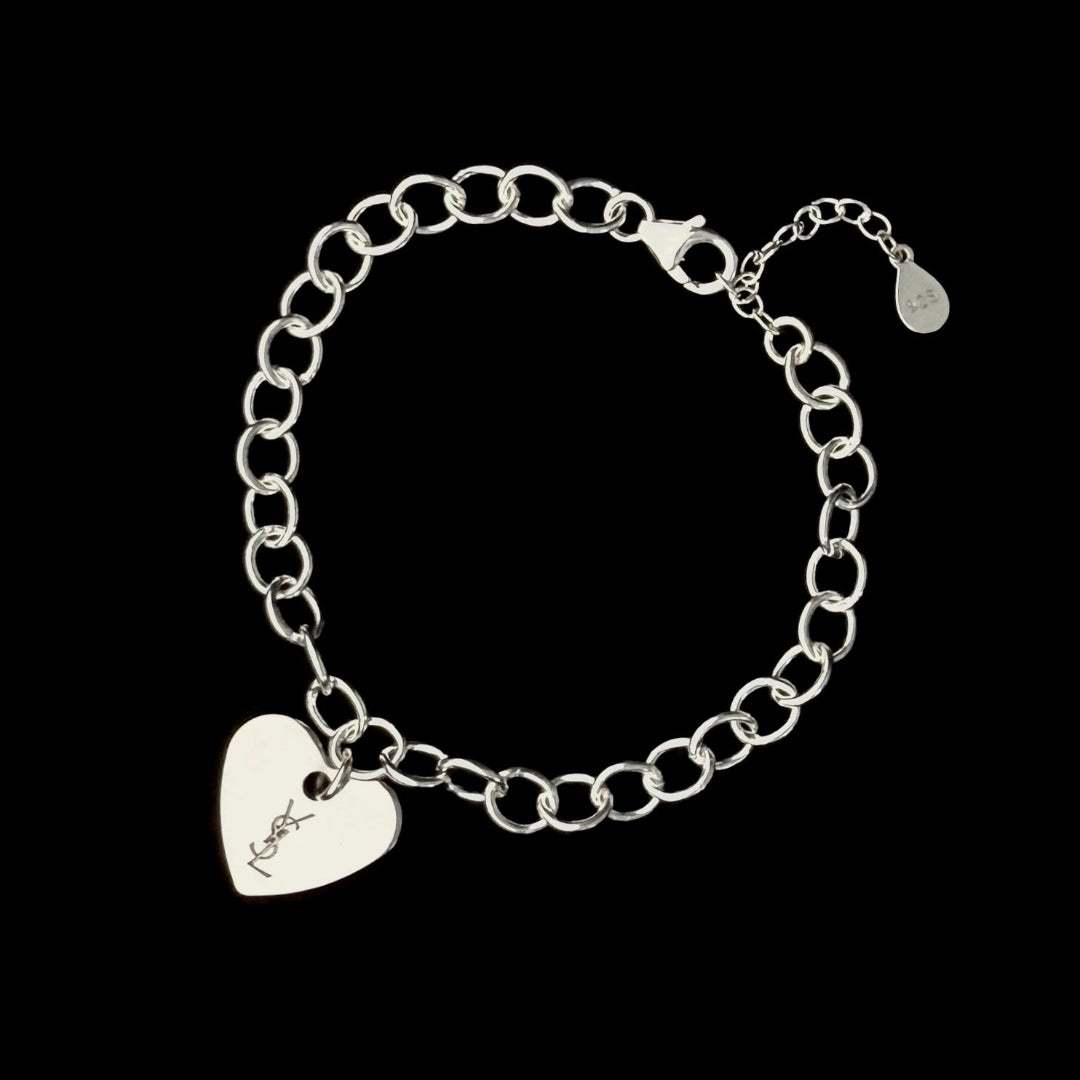 Silver Heart Bracelet