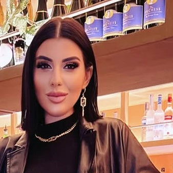 Gold Logo Earrings with Tassels