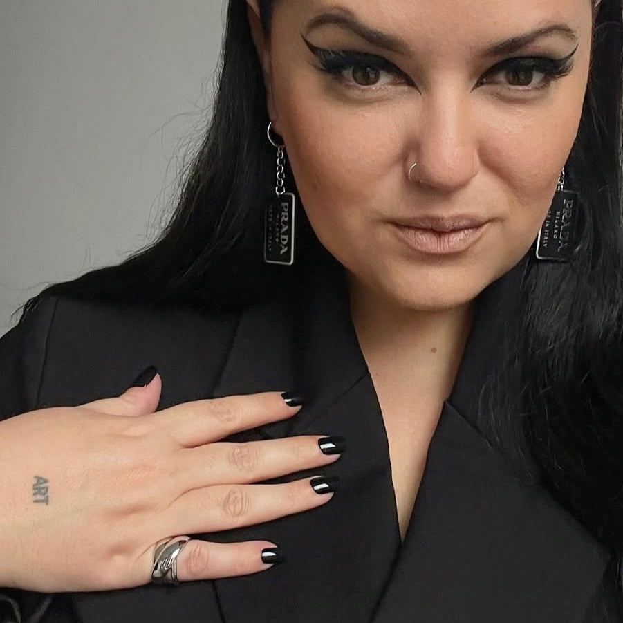 Silver Criss-Cross Statement Ring