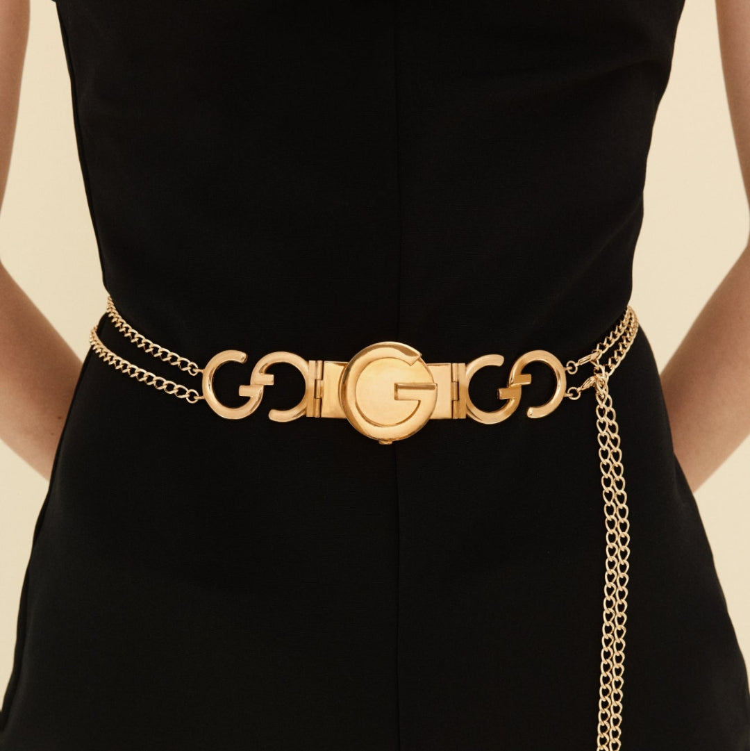 Statement Gold Logo Belt