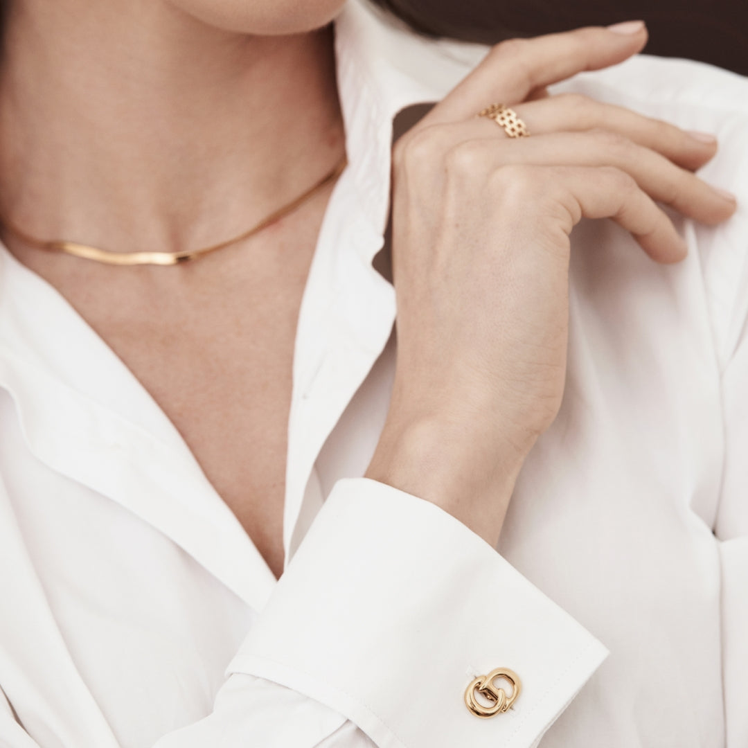Gold Logo Cufflinks