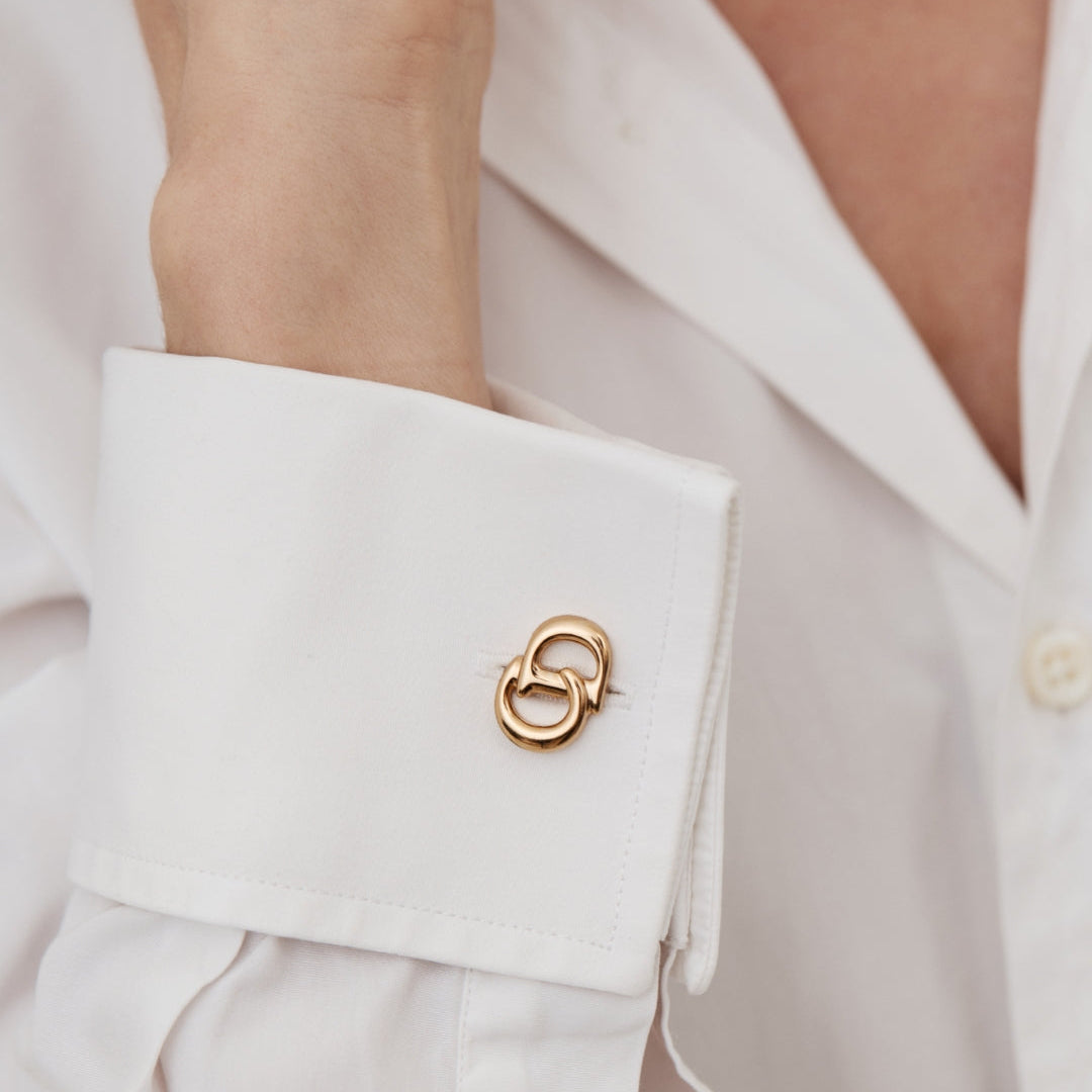 Gold Logo Cufflinks