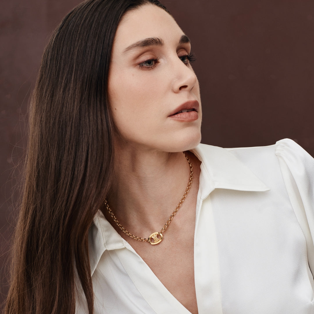Gold Logo Choker