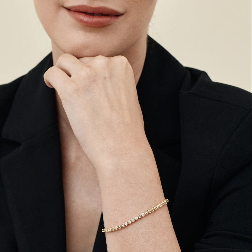 Gold Tennis Bracelet