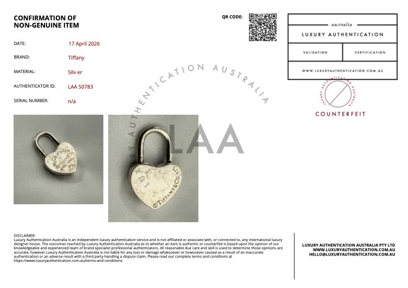 Silver Heart Lock Necklace