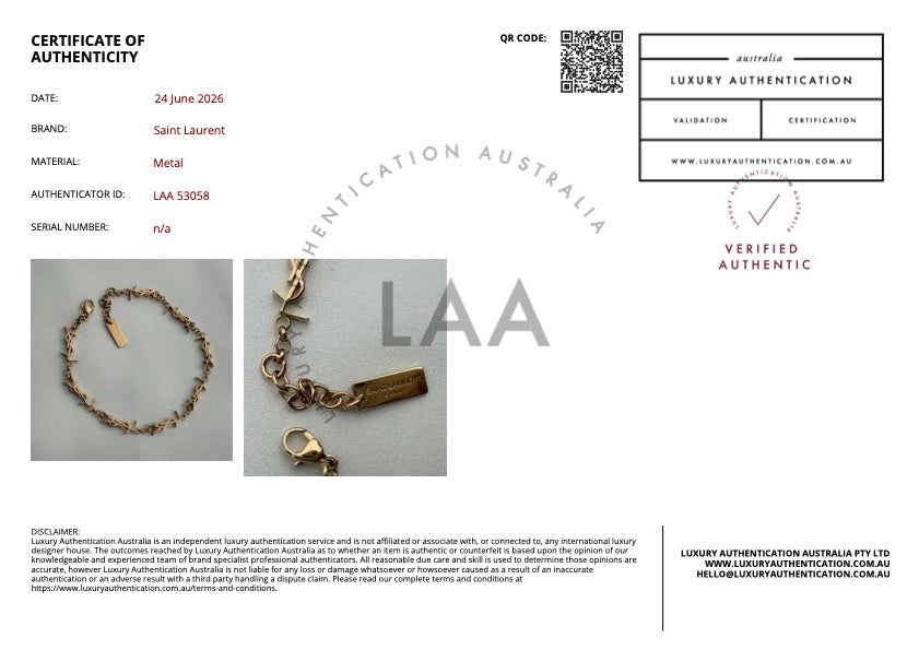 Gold Logo Bracelet