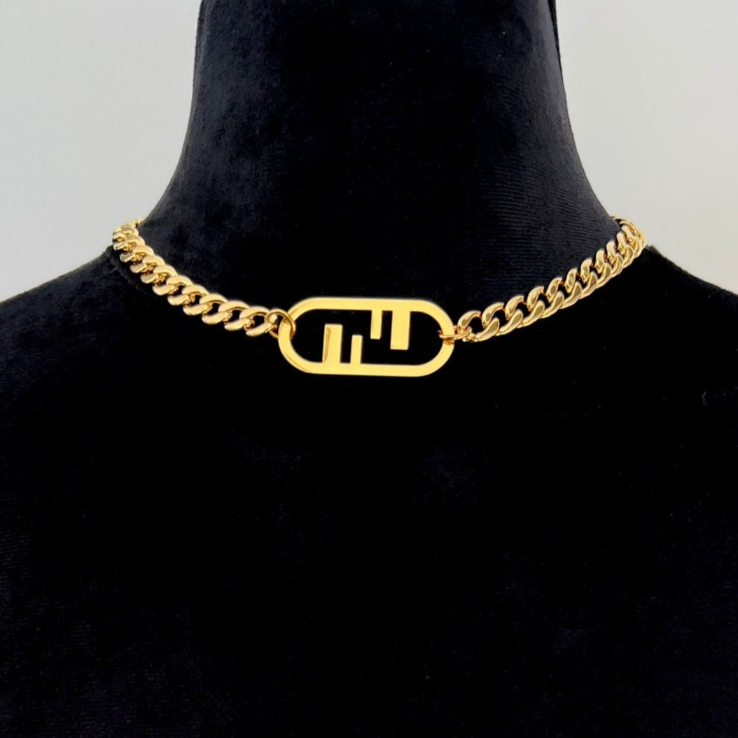 Large Gold Cuban Choker