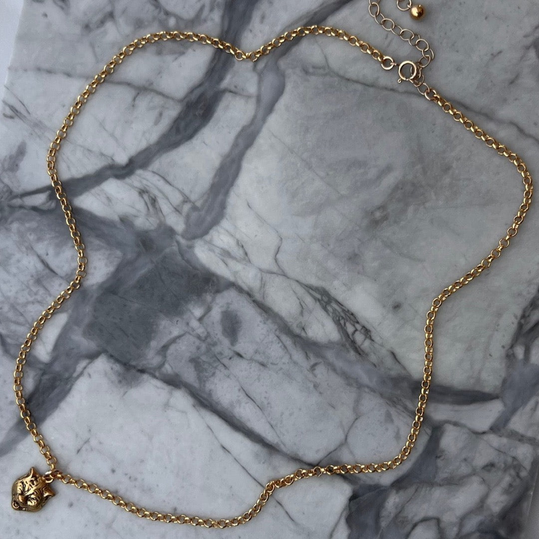Gold Tiger Necklace