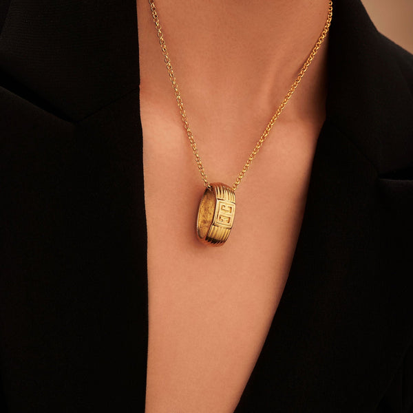Gold Louis Vuitton Gimme-a-clue Pendant Necklace – Designer Revival