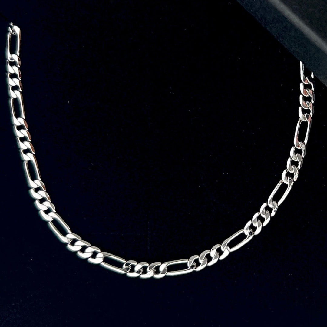 Silver Figaro Necklace