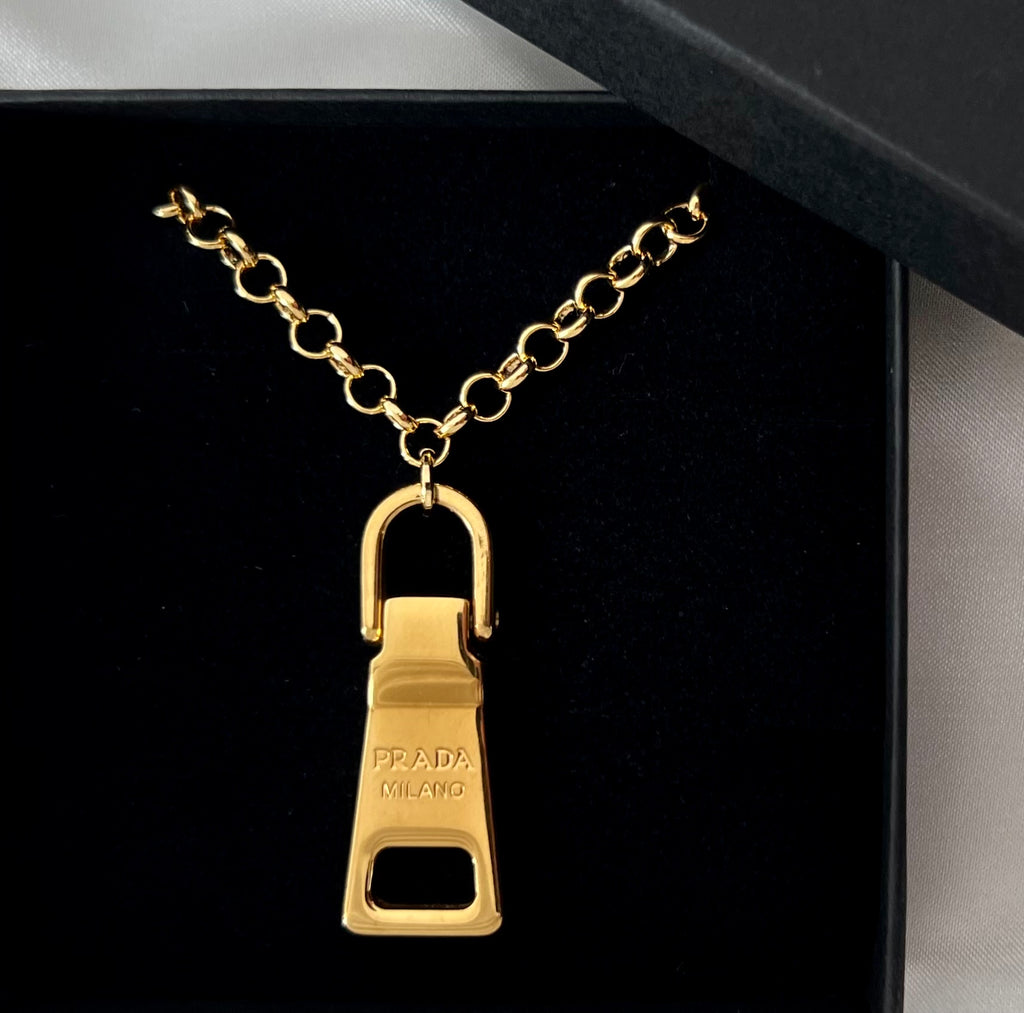 Louis Vuitton, Jewelry, Vintage Louis Vuitton Pearl Lock Zipper Pull  Necklace